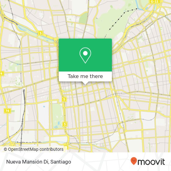 Nueva Mansión Di map