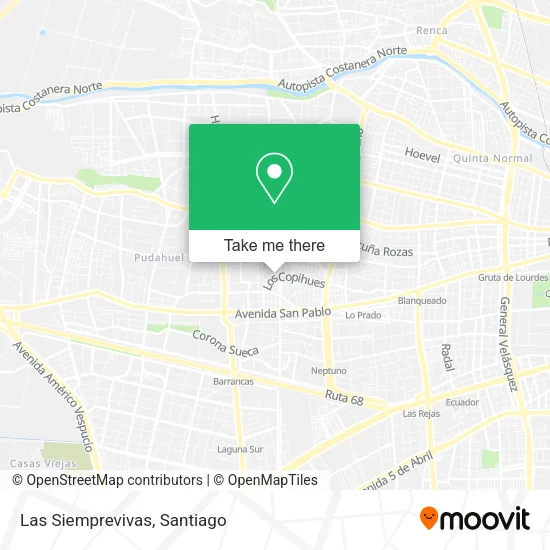 Las Siemprevivas map