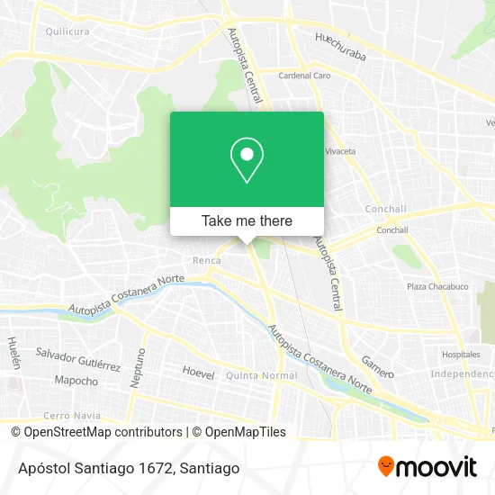 Apóstol Santiago 1672 map