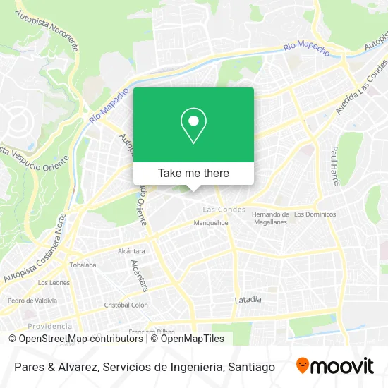 Pares & Alvarez, Servicios de Ingenieria map