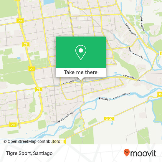 Tigre Sport map