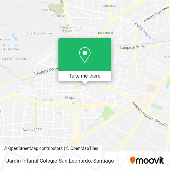 Jardín Infantil Colegio San Leonardo map