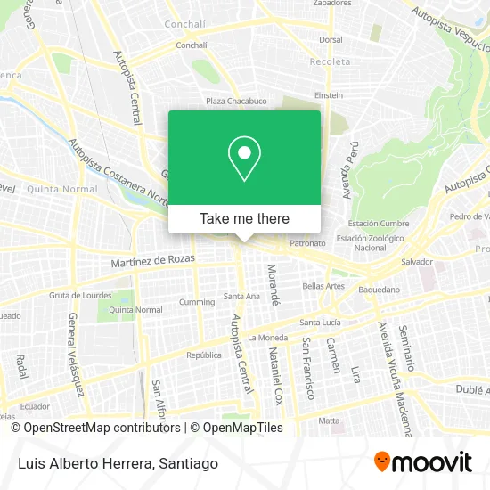 Luis Alberto Herrera map