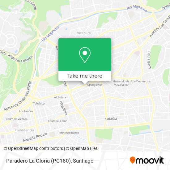 Paradero La Gloria (PC180) map