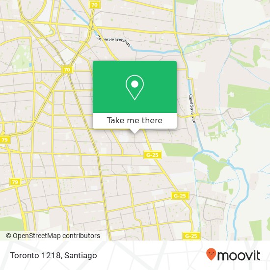 Mapa de Toronto 1218