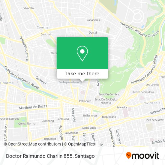 Doctor Raimundo Charlin 855 map