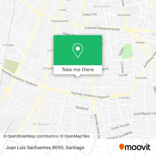 Juan Luis Sanfuentes 8090 map