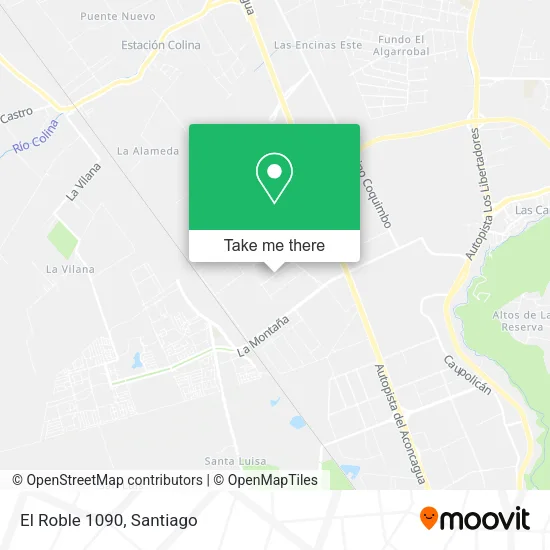 El Roble 1090 map