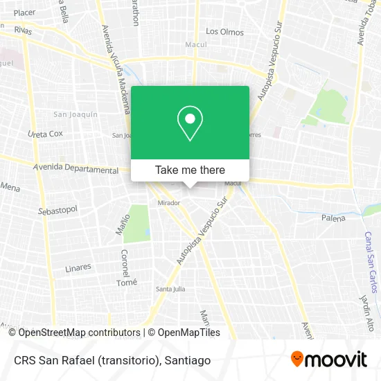 CRS San Rafael (transitorio) map