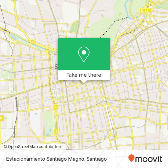 Mapa de Estacionamiento Santiago Magno