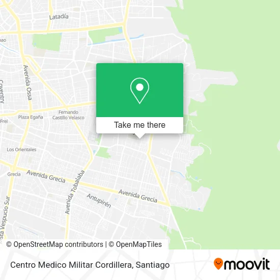 Mapa de Centro Medico Militar Cordillera