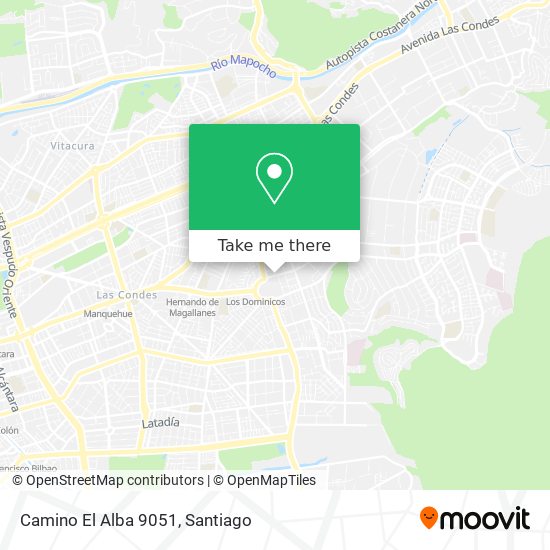 Camino El Alba 9051 map