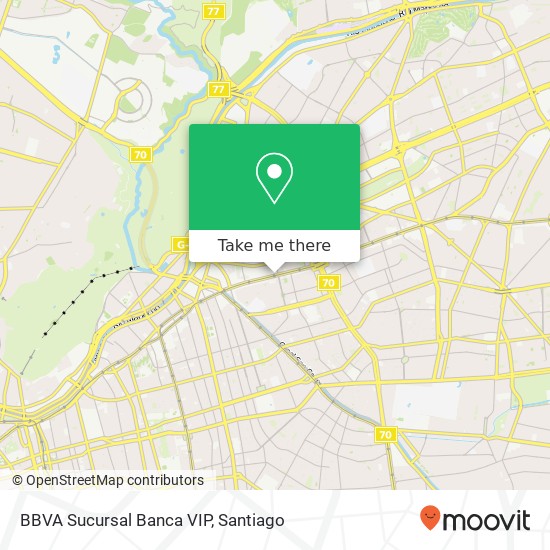 Mapa de BBVA Sucursal Banca VIP