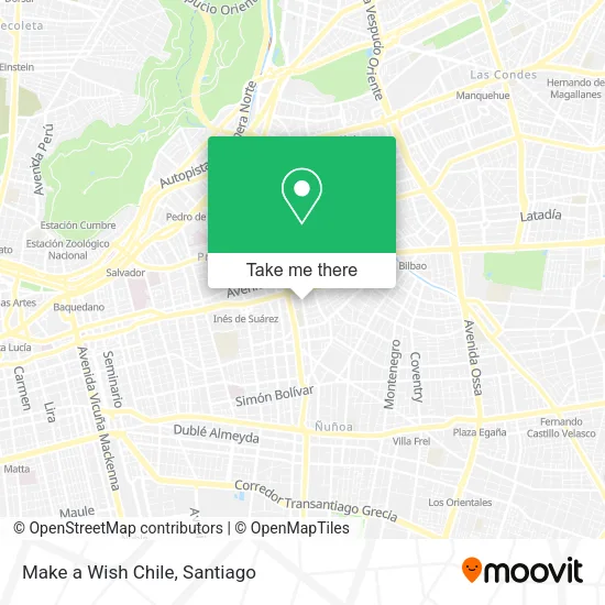 Make a Wish Chile map