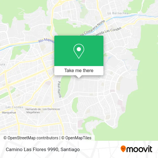 Camino Las Flores 9990 map