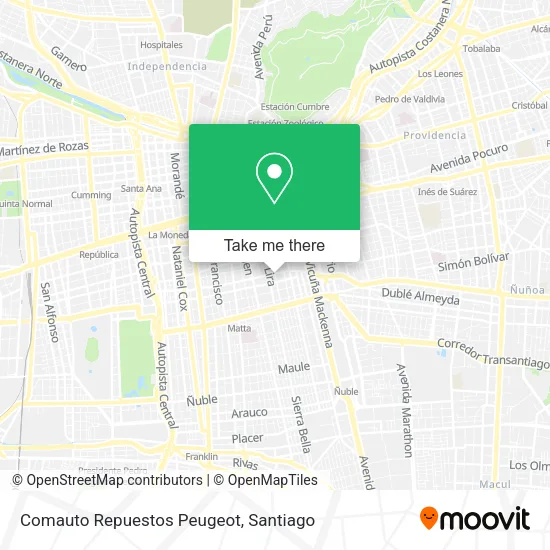 Comauto Repuestos Peugeot map