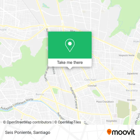 Seis Poniente map