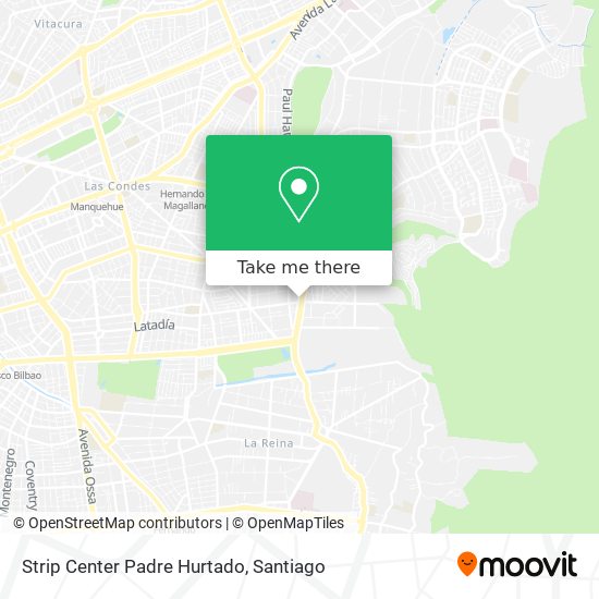 Mapa de Strip Center Padre Hurtado