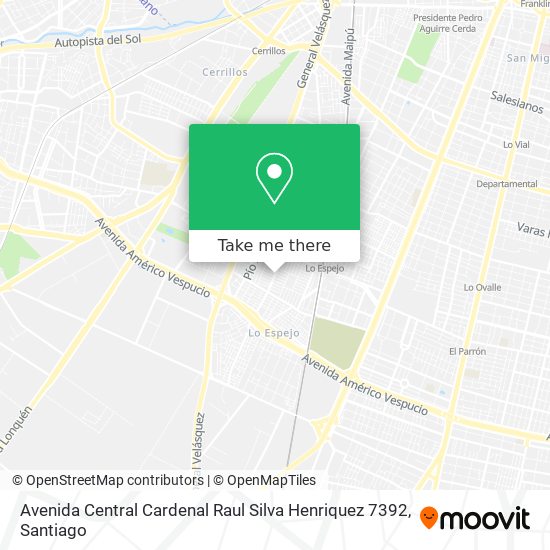 Avenida Central Cardenal Raul Silva Henriquez 7392 map