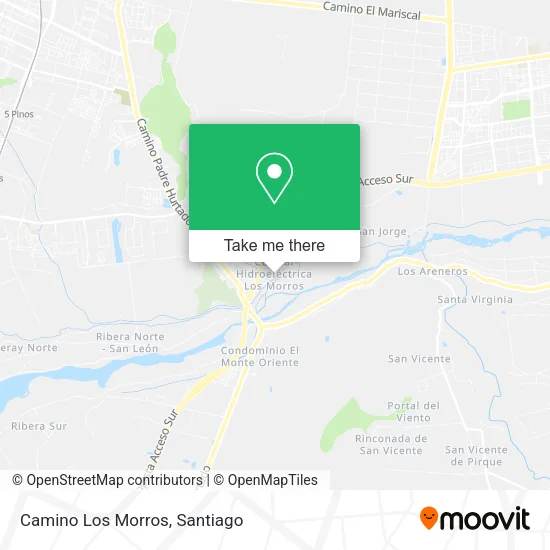 Mapa de Camino Los Morros