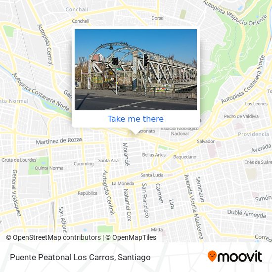 Puente Peatonal Los Carros map