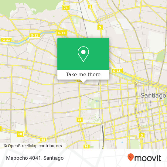 Mapocho 4041 map
