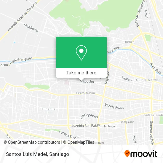 Santos Luis Medel map