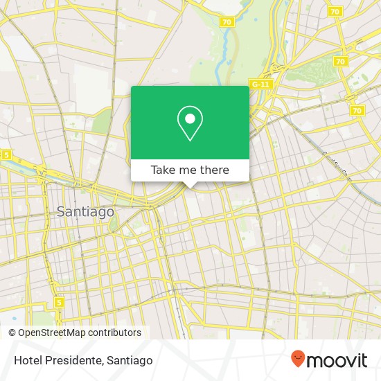 Hotel Presidente map