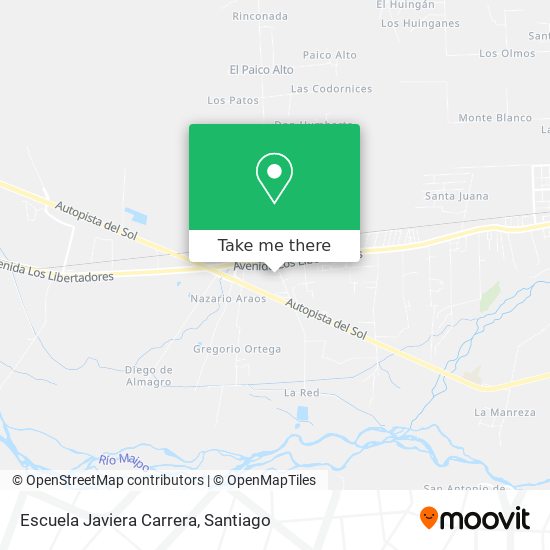 Escuela Javiera Carrera map