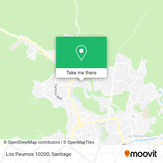 Los Peumos 10200 map