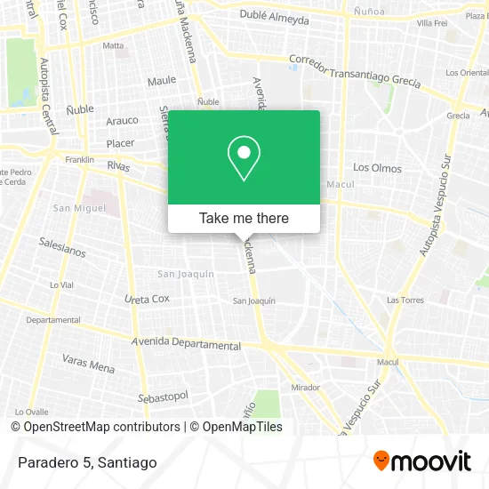 Paradero 5 map