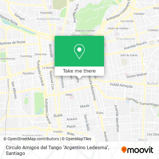 Círculo Amigos del Tango "Argentino Ledesma" map