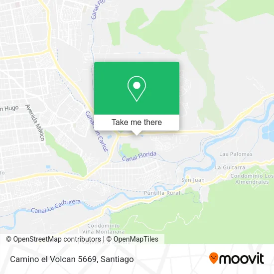 Camino el Volcan 5669 map