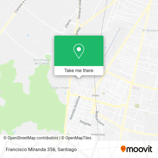 Francisco Miranda 356 map
