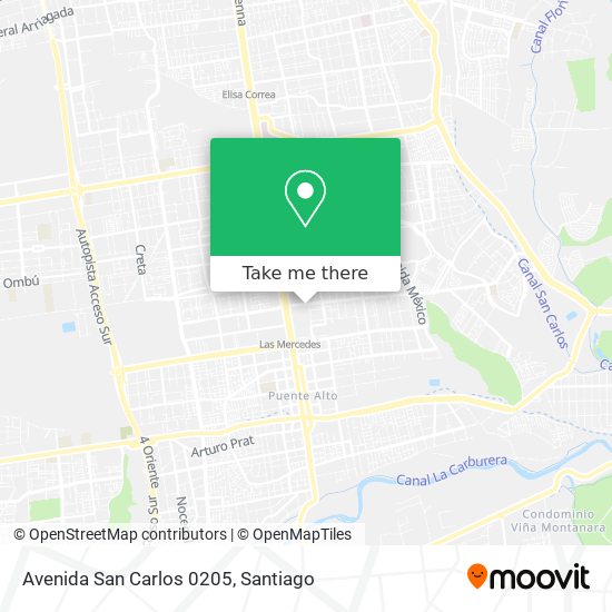 Avenida San Carlos 0205 map