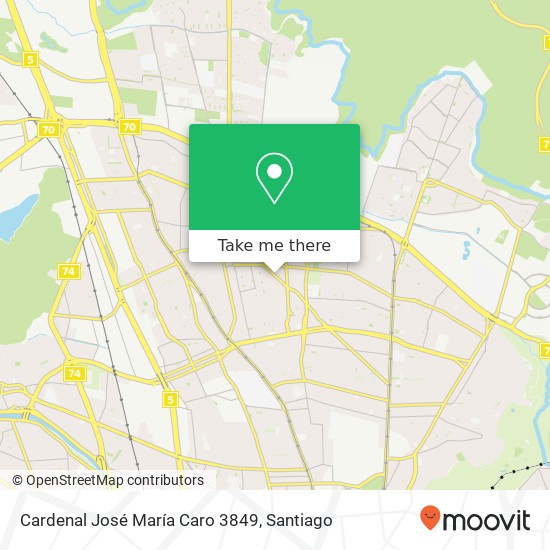 Cardenal José María Caro 3849 map