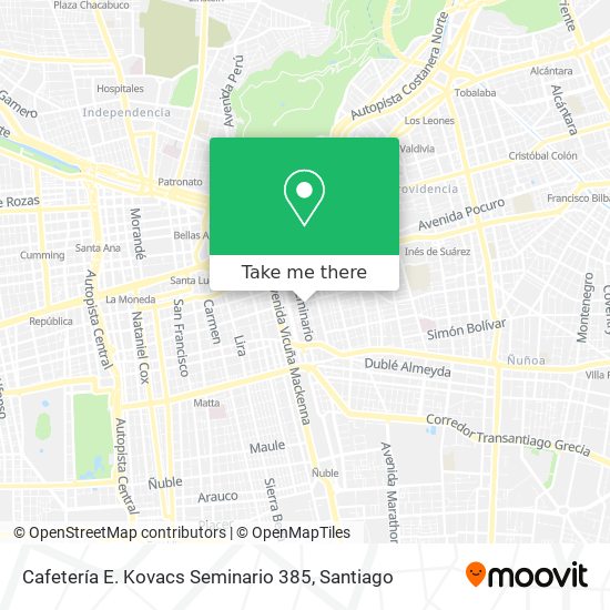 Cafetería E. Kovacs Seminario 385 map