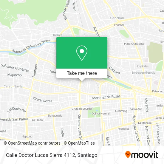 Calle Doctor Lucas Sierra 4112 map