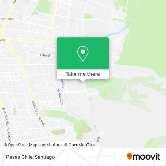 Pesas Chile map