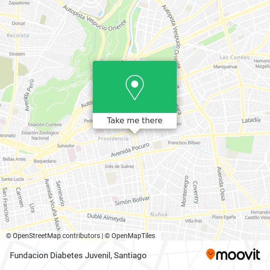 Fundacion Diabetes Juvenil map