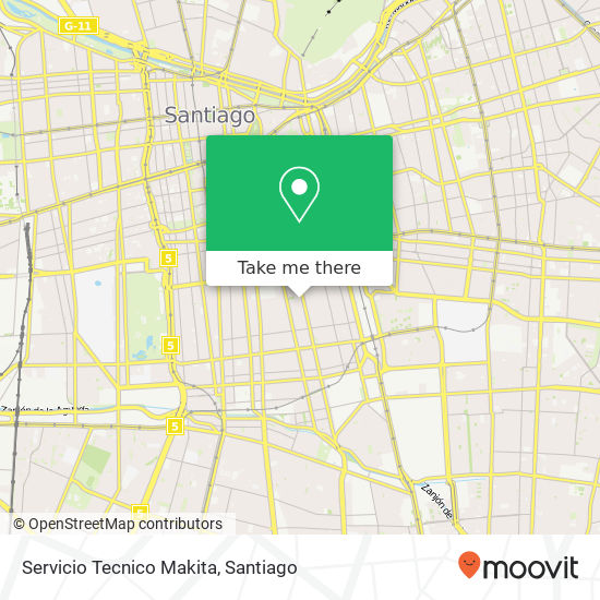 Servicio Tecnico Makita map