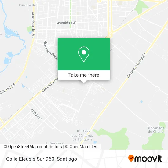 Mapa de Calle Eleusis Sur 960