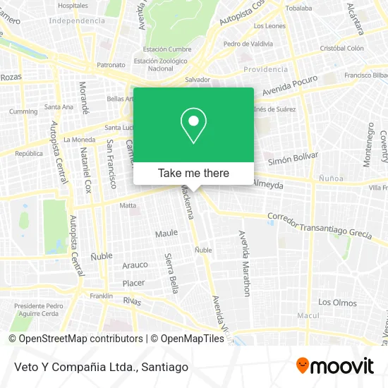 Veto Y Compañia Ltda. map