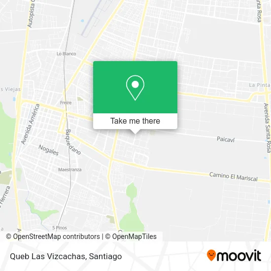 Queb Las Vizcachas map