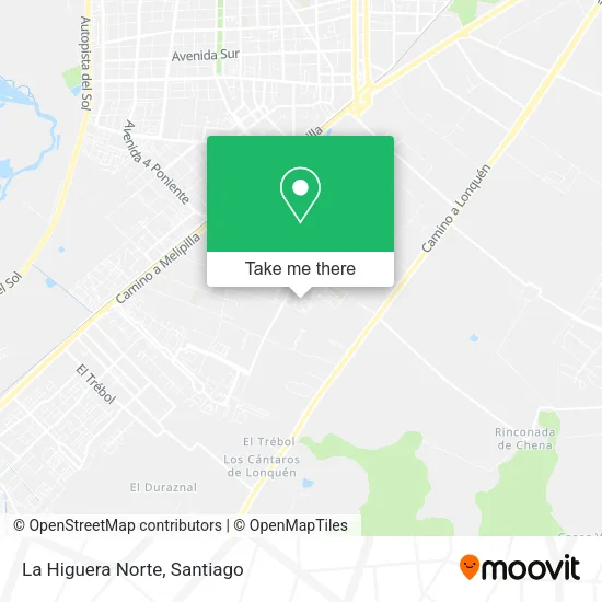 La Higuera Norte map