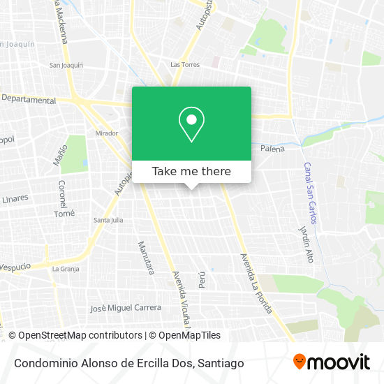 Condominio Alonso de Ercilla Dos map