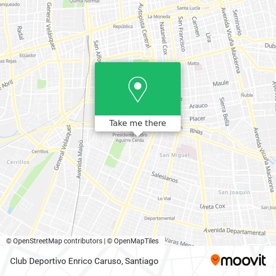 Club Deportivo Enrico Caruso map