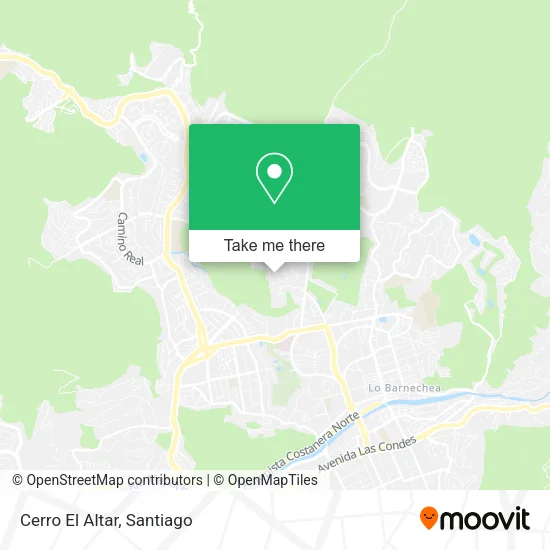 Cerro El Altar map