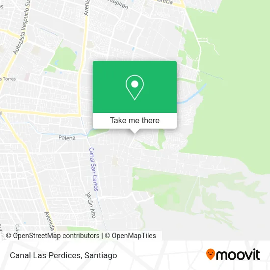 Canal Las Perdices map