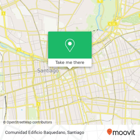 Mapa de Comunidad Edificio Baquedano